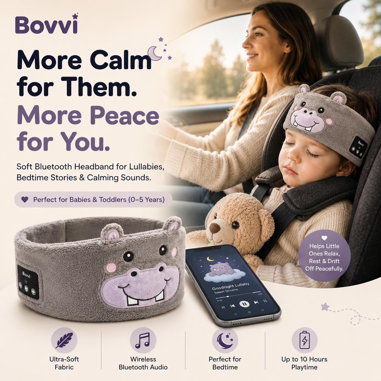 CloudBand™ Bluetooth Sleep Headphones