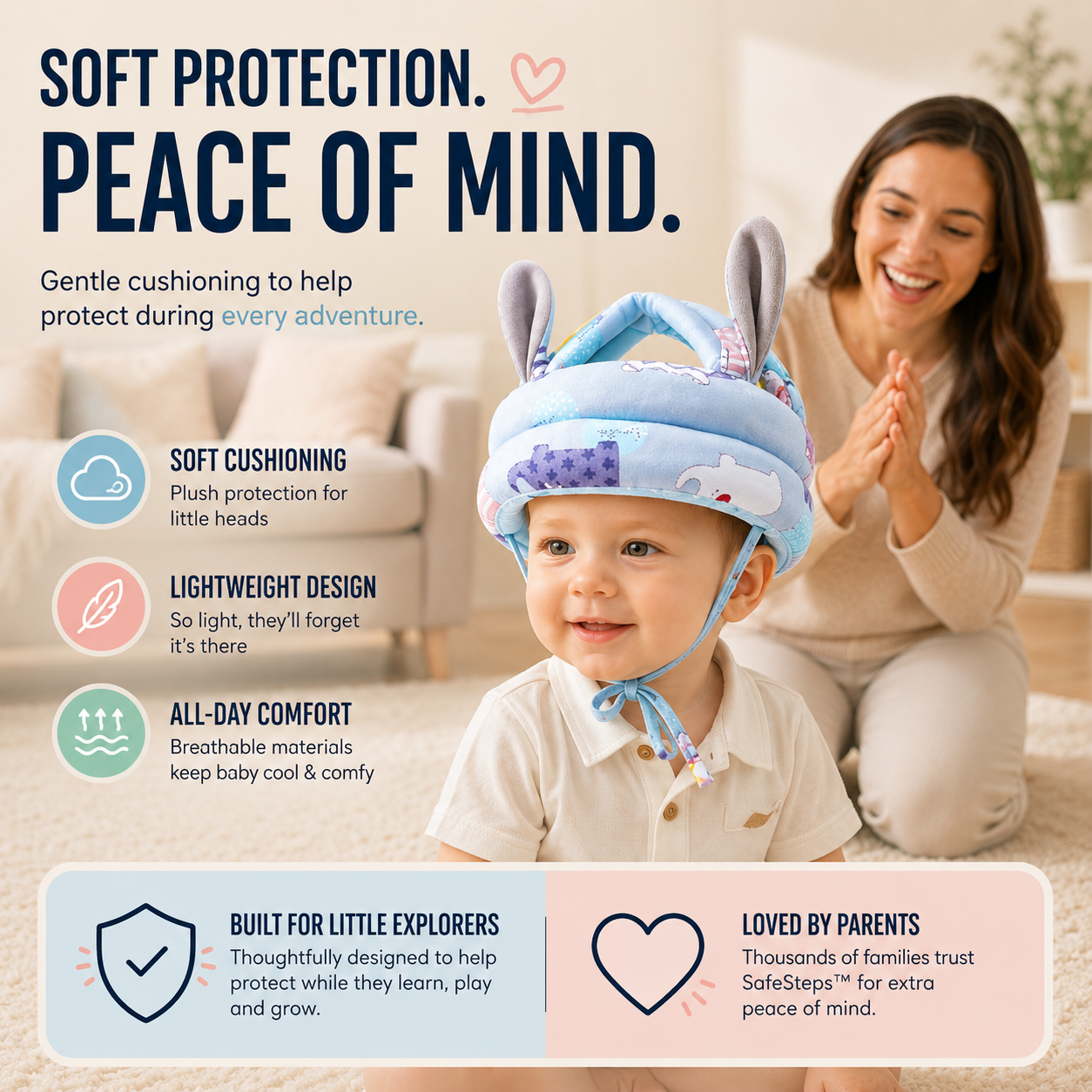 SafeSteps™ Head Protection for Little Ones