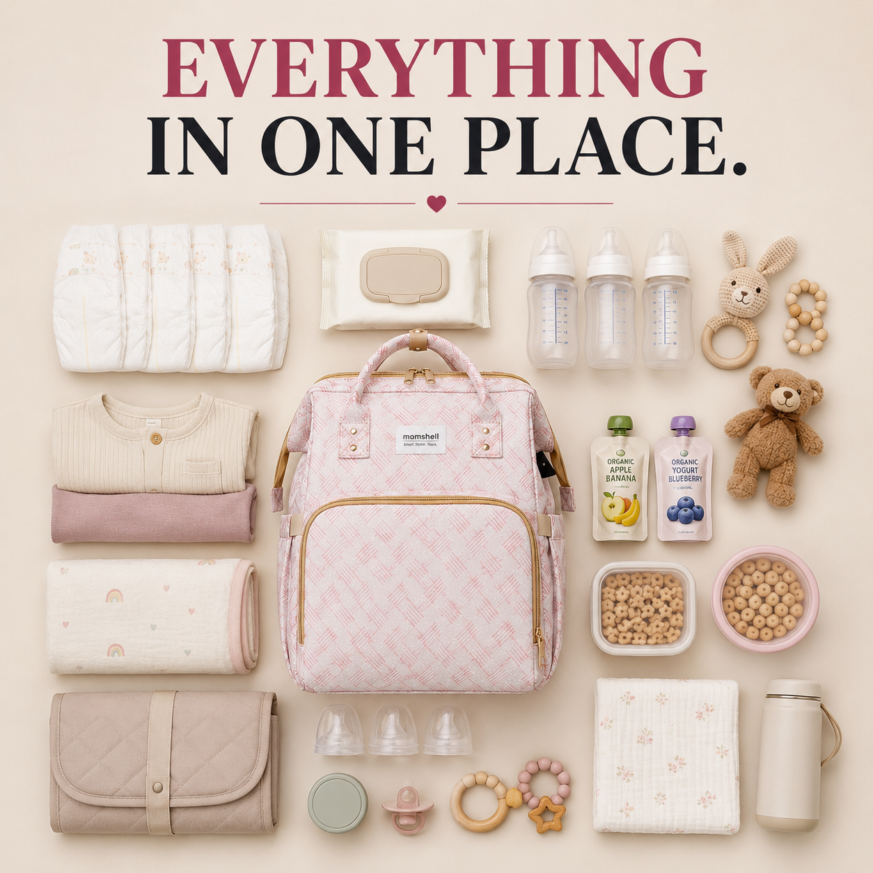 Bovvi™ TravelNest Diaper Backpack