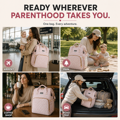 Bovvi™ TravelNest Diaper Backpack